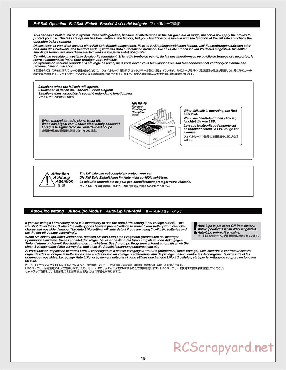 HPI - Trophy Flux Truggy - Manual - Page 19