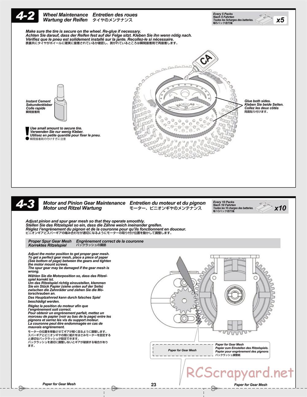 HPI - Trophy Flux Truggy - Manual - Page 23