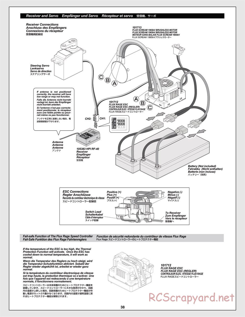 HPI - Trophy Flux Truggy - Manual - Page 38