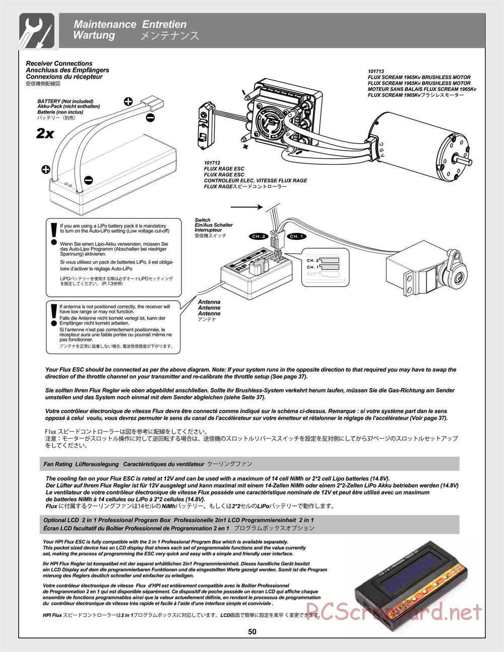 HPI - Trophy Flux Truggy - Manual - Page 50