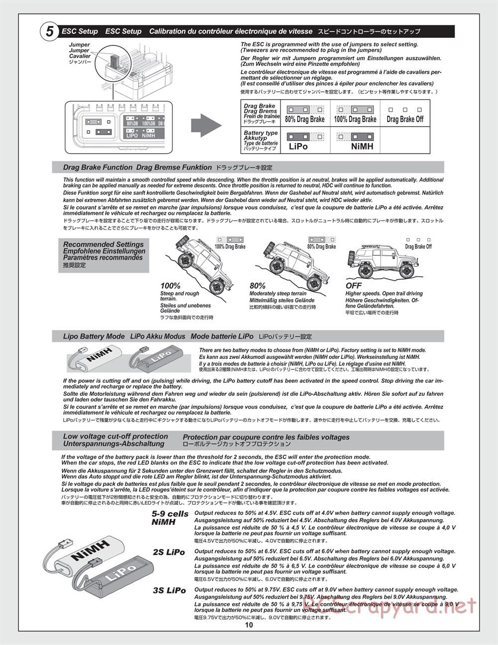 HPI - Venture Crawler - Manual - Page 10
