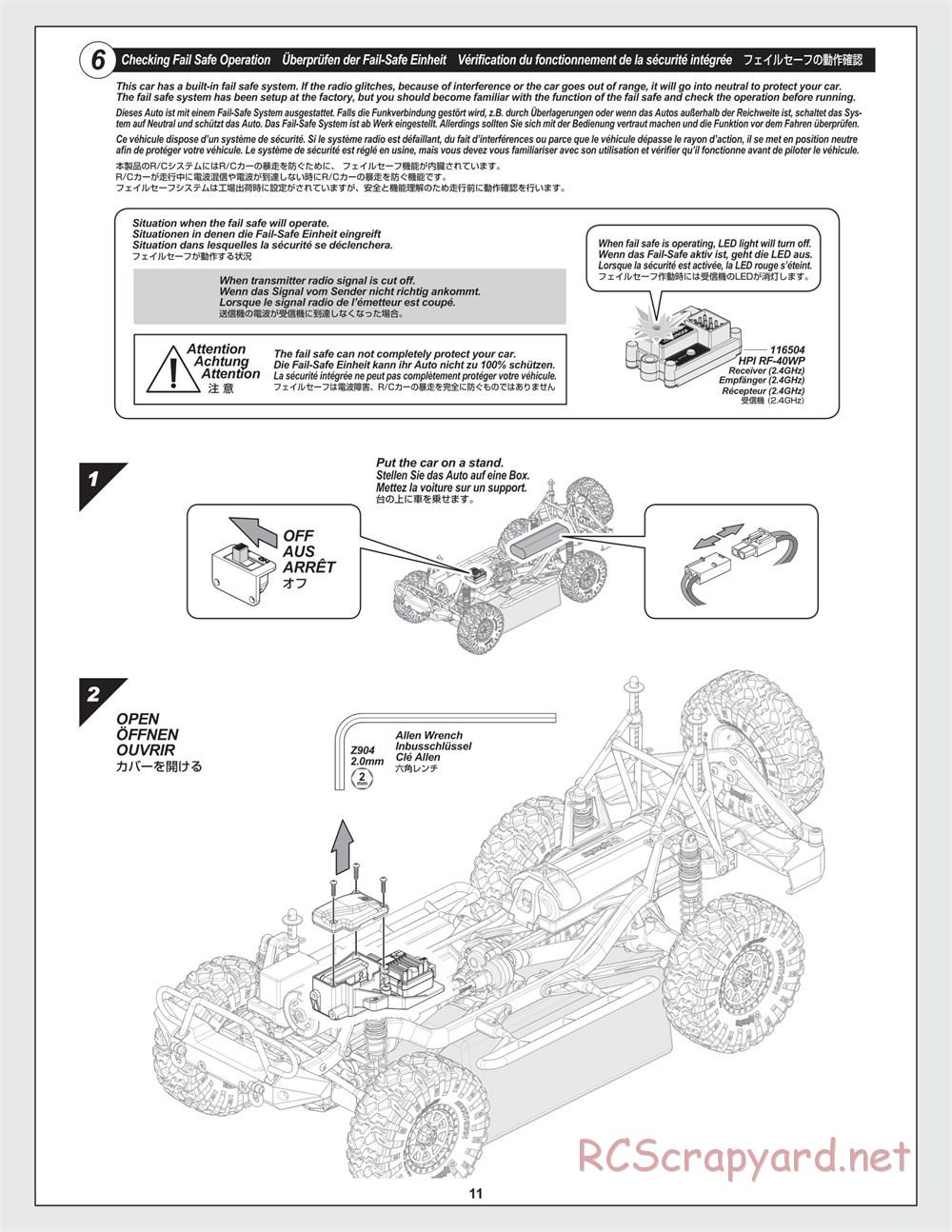 HPI - Venture Crawler - Manual - Page 11