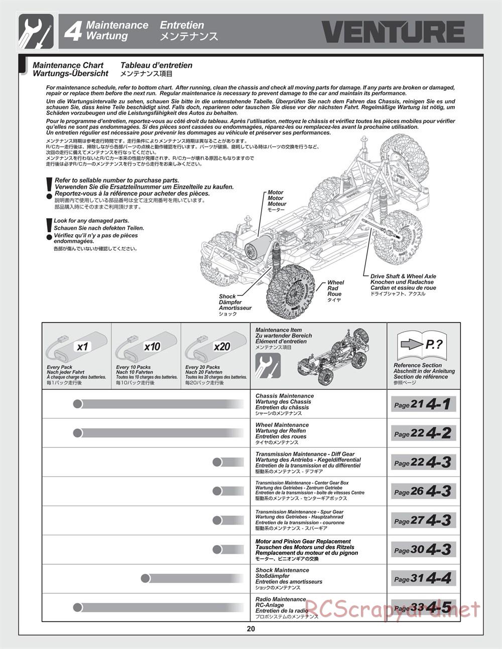 HPI - Venture Crawler - Manual - Page 20