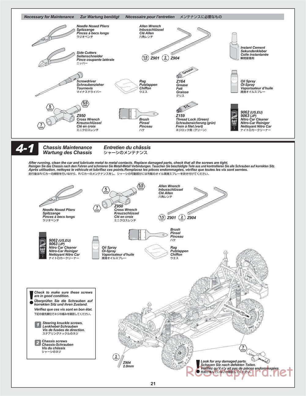 HPI - Venture Crawler - Manual - Page 21