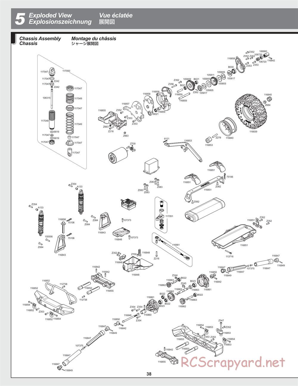 HPI - Venture Crawler - Exploded View - Page 38