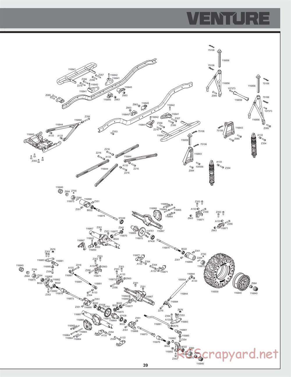 HPI - Venture Crawler - Exploded View - Page 39