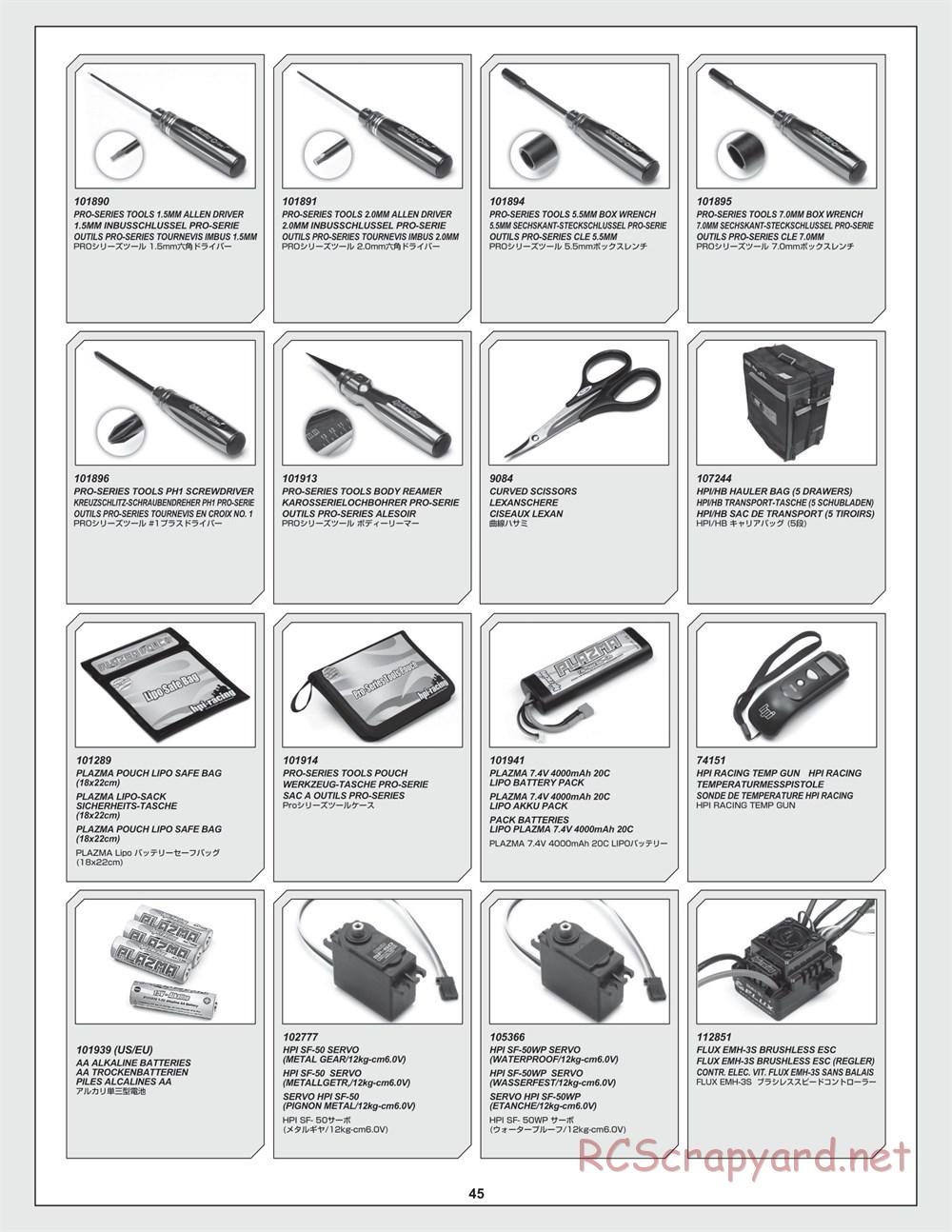 HPI - Venture Crawler - Exploded View - Page 45