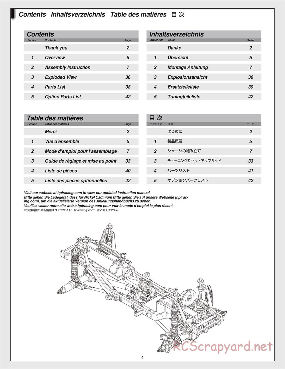 HPI - Venture SBK - Manual - Page 4