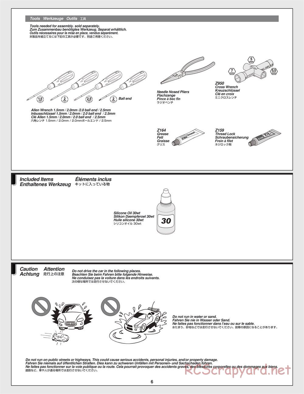 HPI - Venture SBK - Manual - Page 6