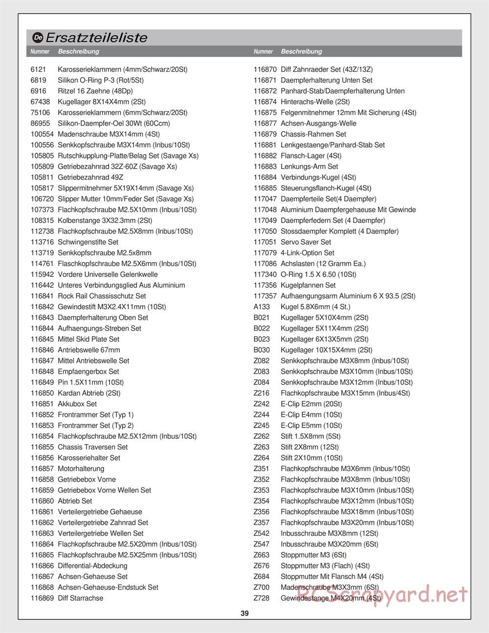 HPI - Venture SBK - Manual - Page 39