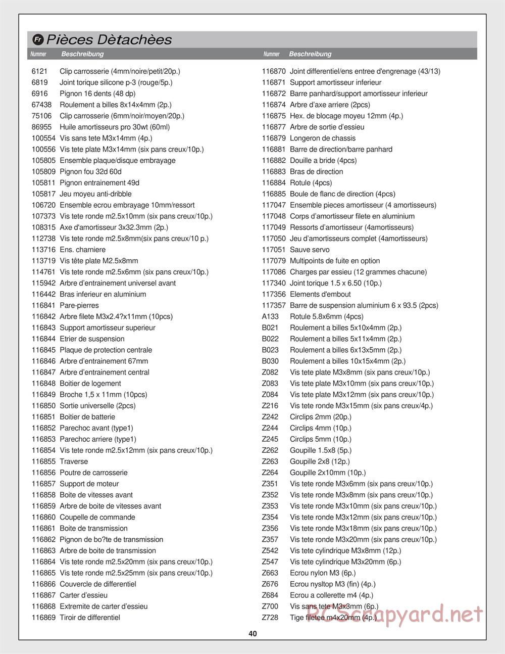 HPI - Venture SBK - Manual - Page 40