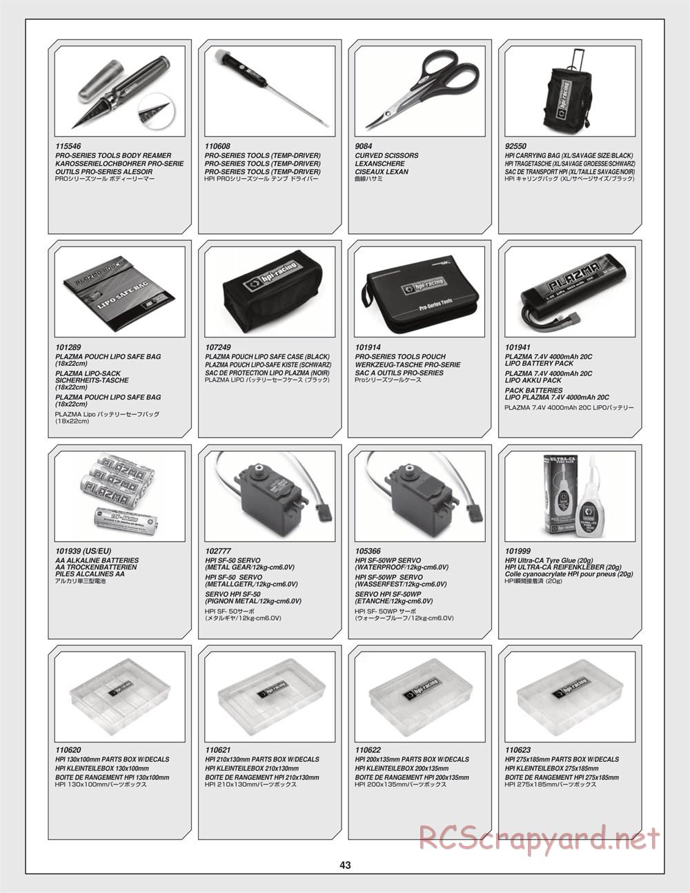 HPI - Venture SBK - Exploded View - Page 43