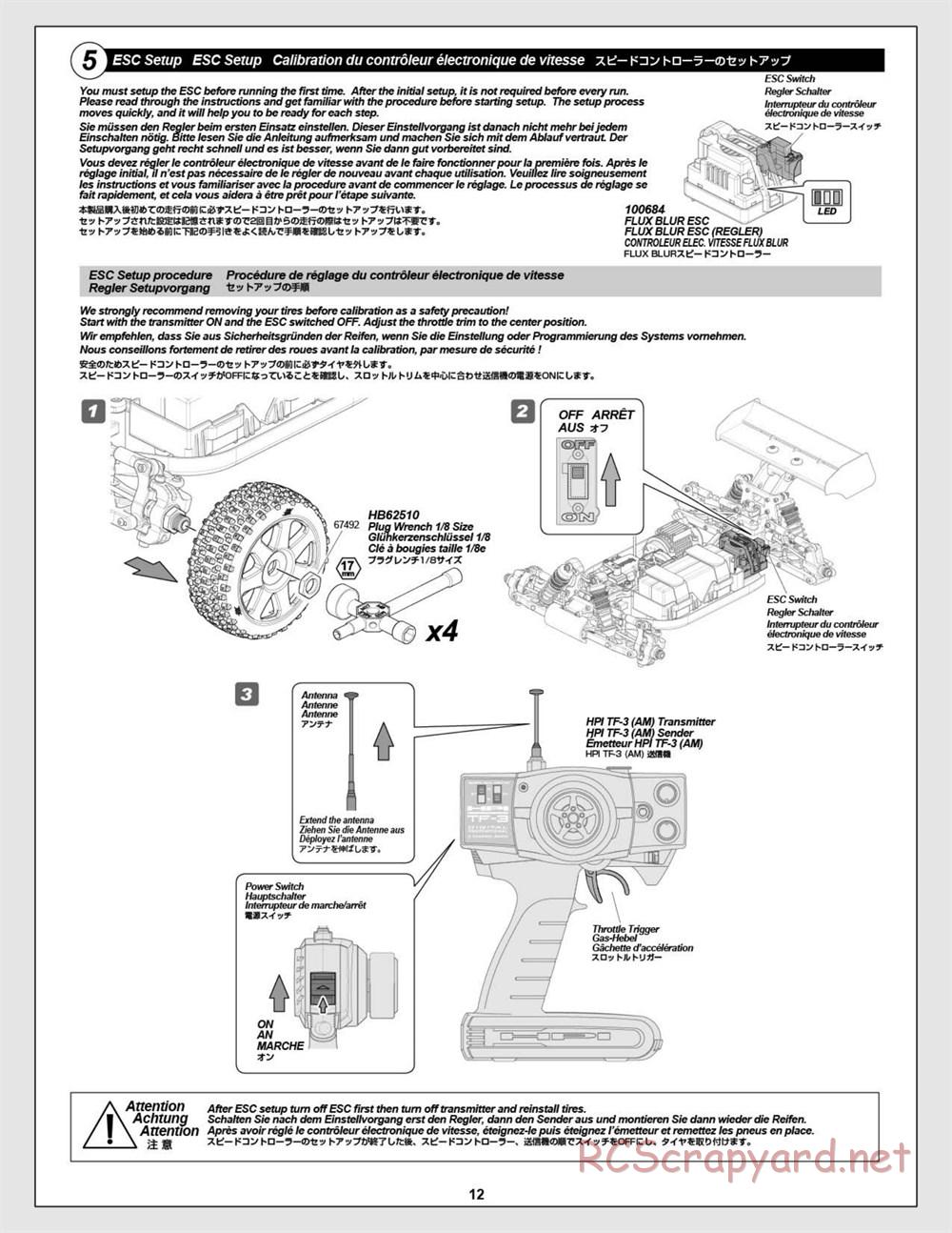 HPI - Vorza Flux HP - Manual - Page 12