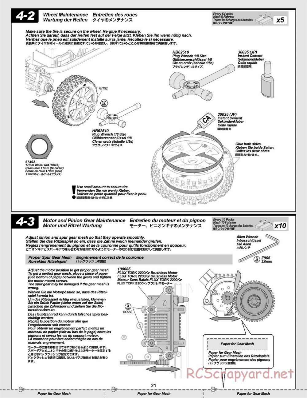 HPI - Vorza Flux HP - Manual - Page 21