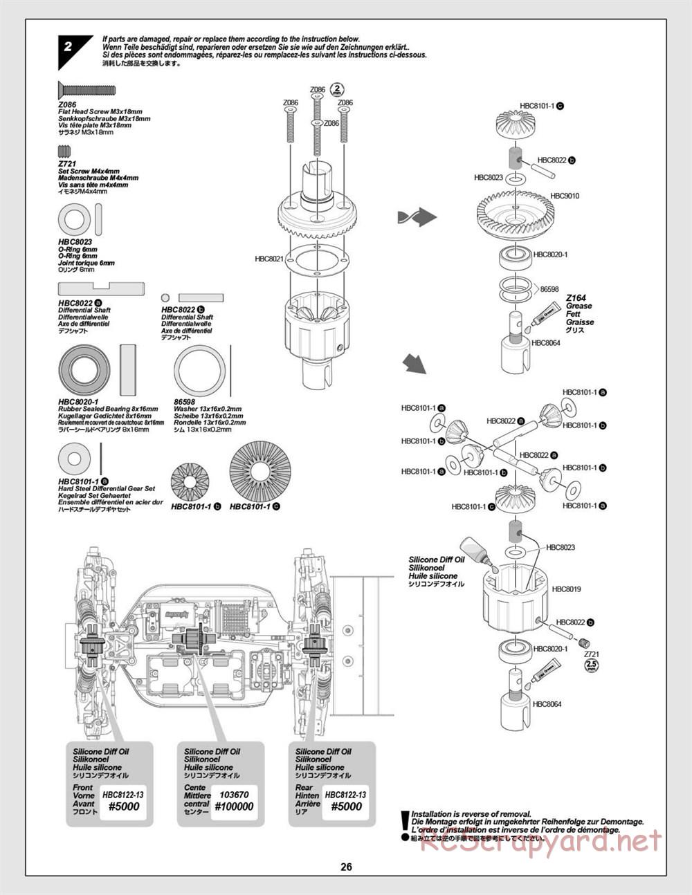 HPI - Vorza Flux HP - Manual - Page 26