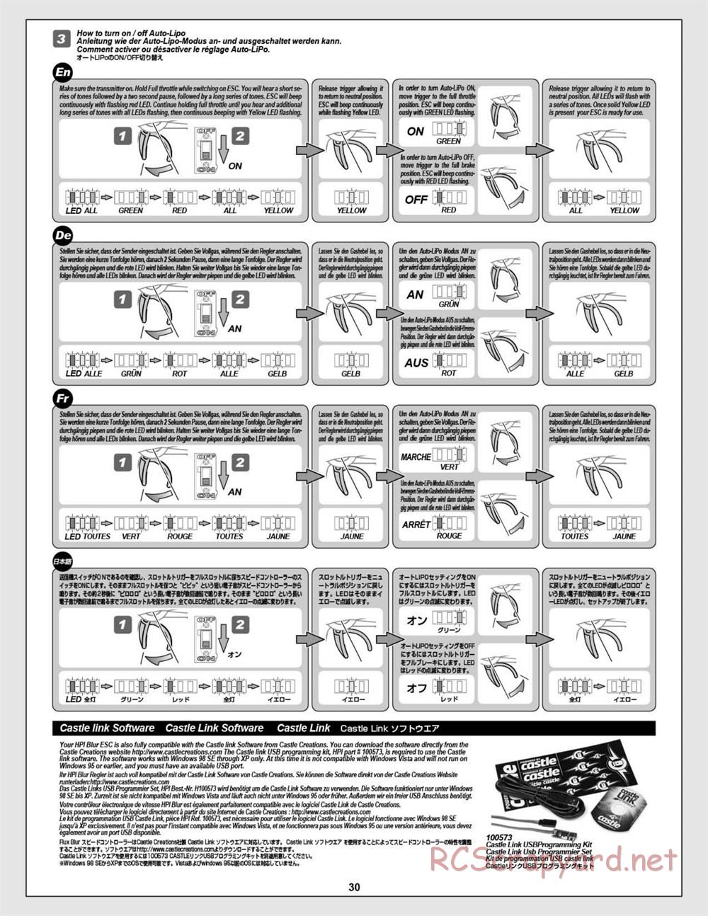 HPI - Vorza Flux HP - Manual - Page 30