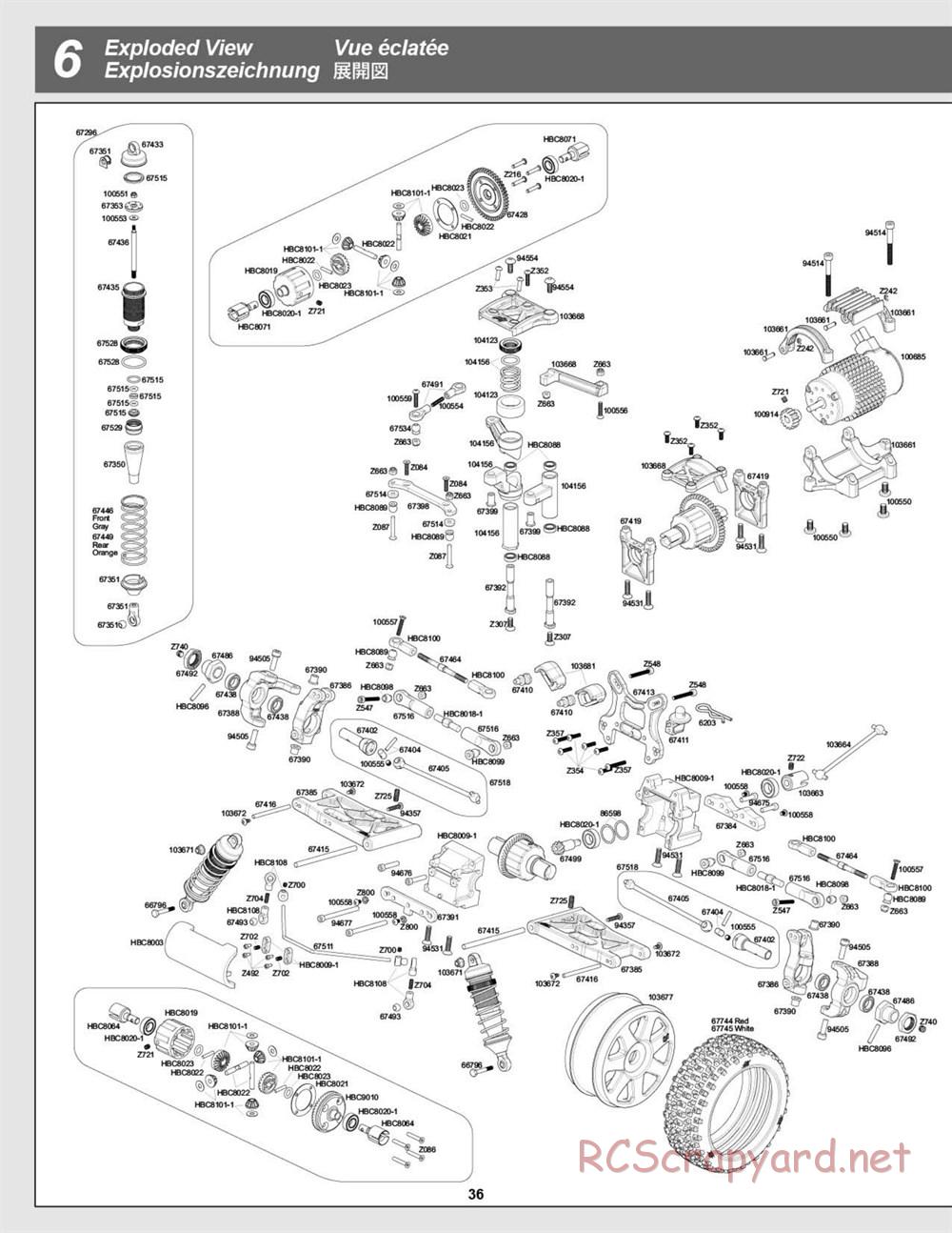 HPI - Vorza Flux HP - Exploded View - Page 36