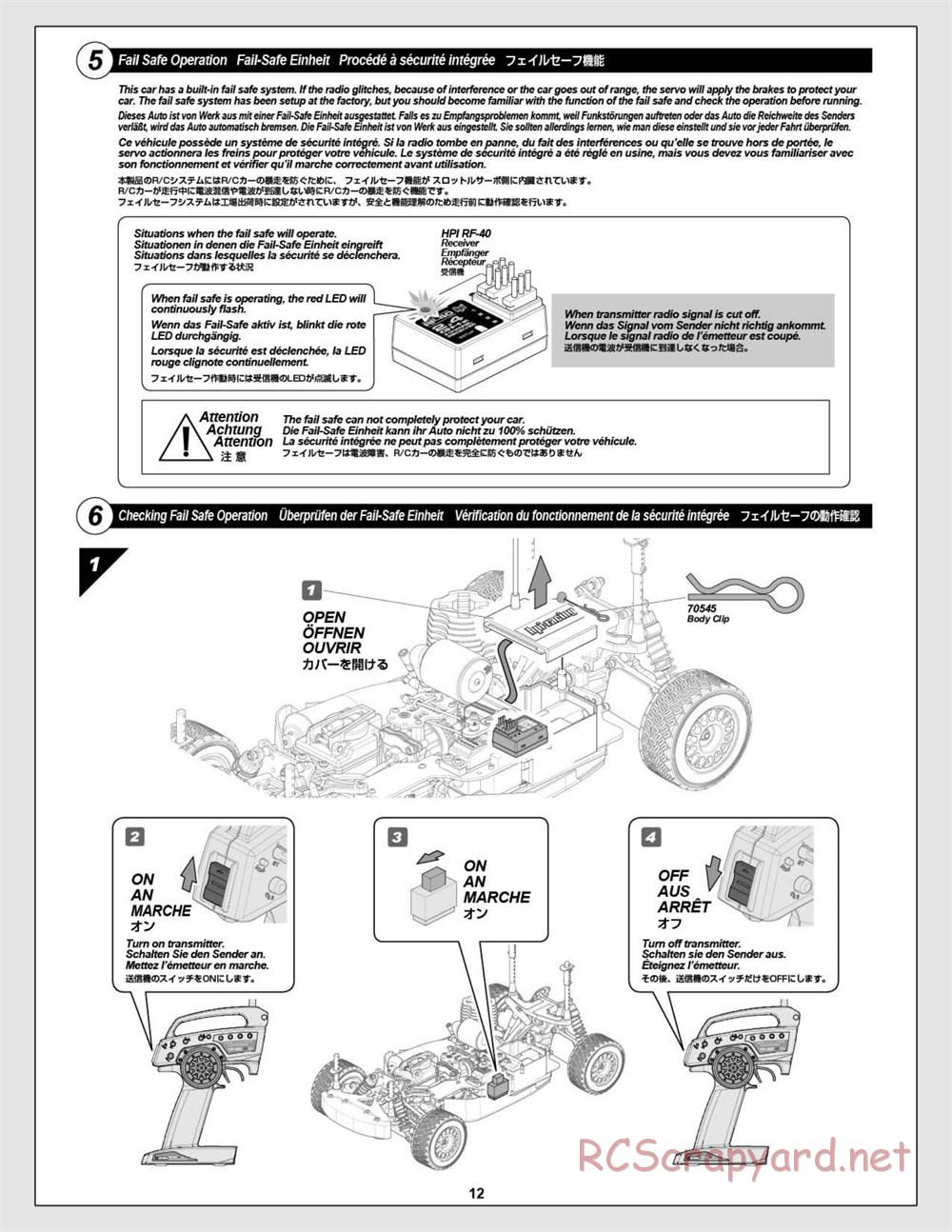 HPI - WR8 3.0 - Manual - Page 12