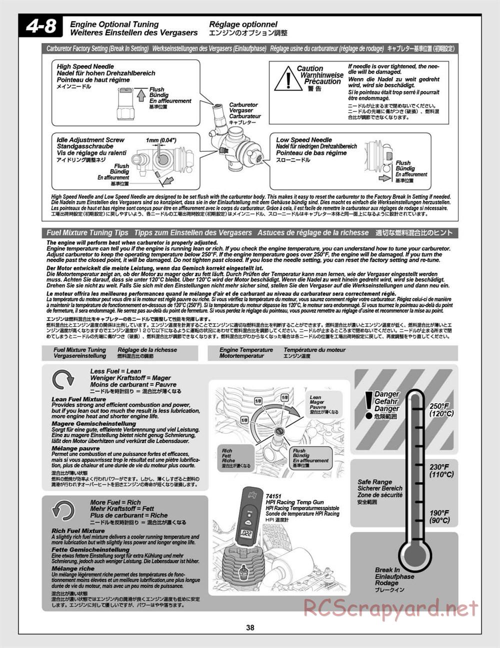 HPI - WR8 3.0 - Manual - Page 38