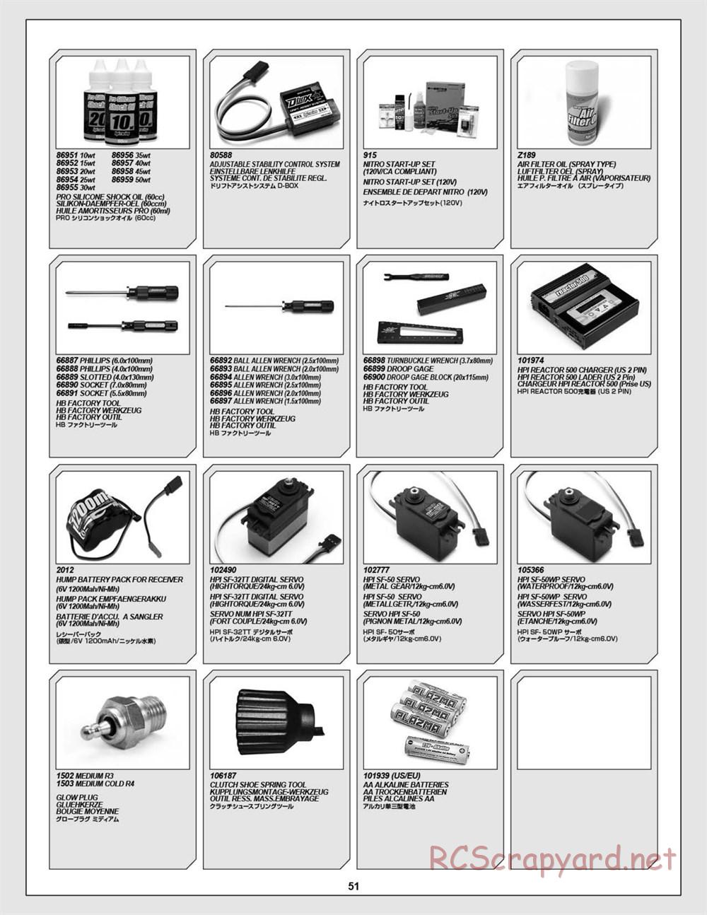 HPI - WR8 3.0 - Exploded View - Page 51