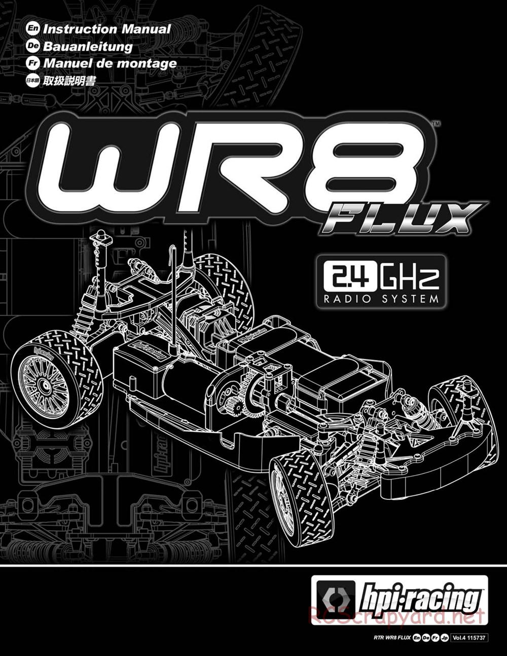 HPI - WR8 Flux - Manual - Page 1