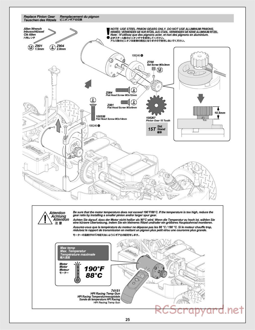 HPI - WR8 Flux - Manual - Page 25