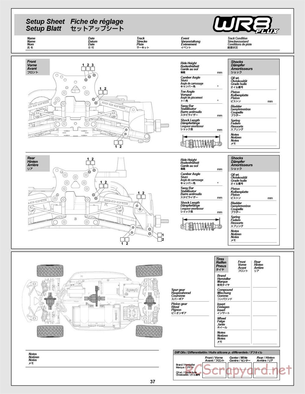 HPI - WR8 Flux - Manual - Page 37