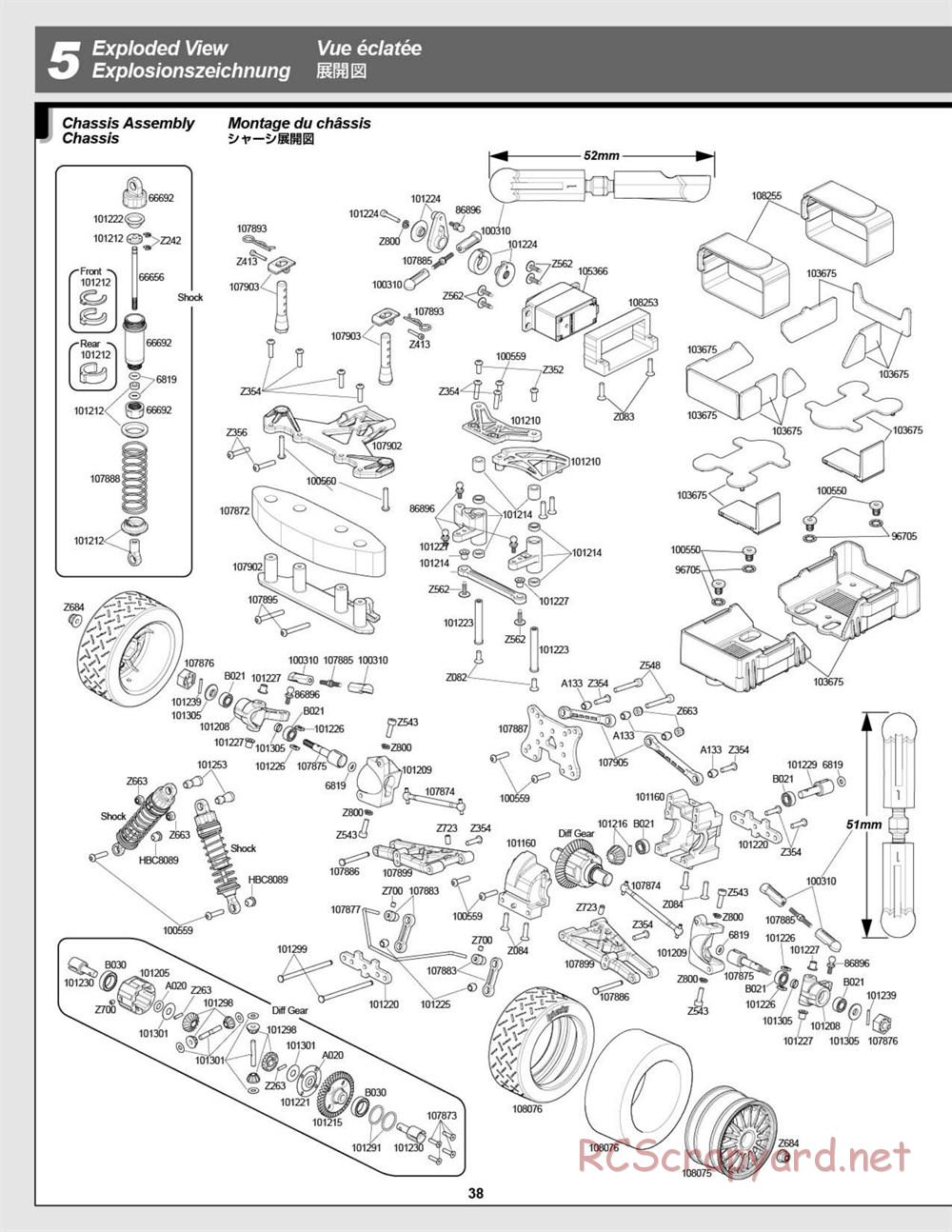 HPI - WR8 Flux - Exploded View - Page 38