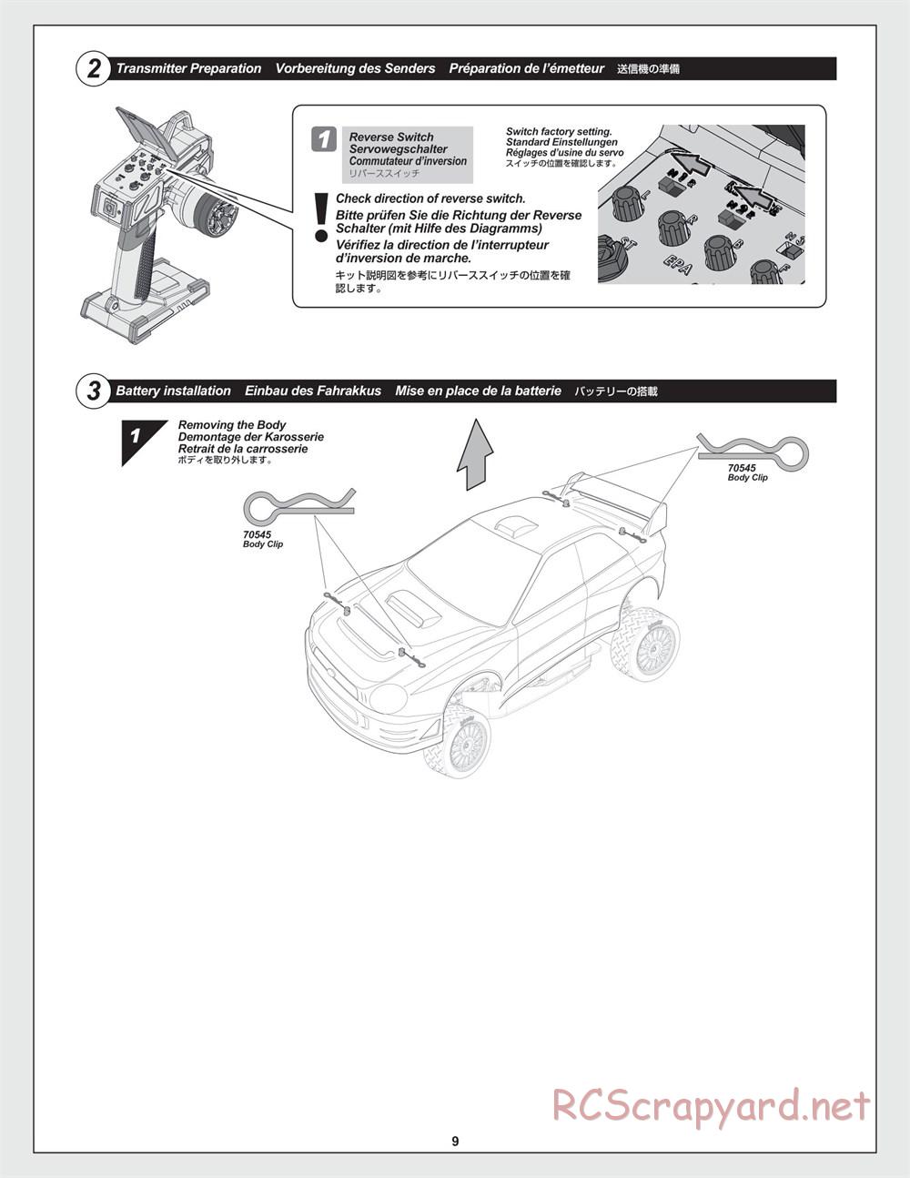 HPI - WR8 Flux Rally - Manual - Page 9