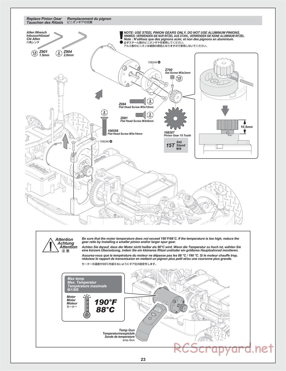 HPI - WR8 Flux Rally - Manual - Page 23
