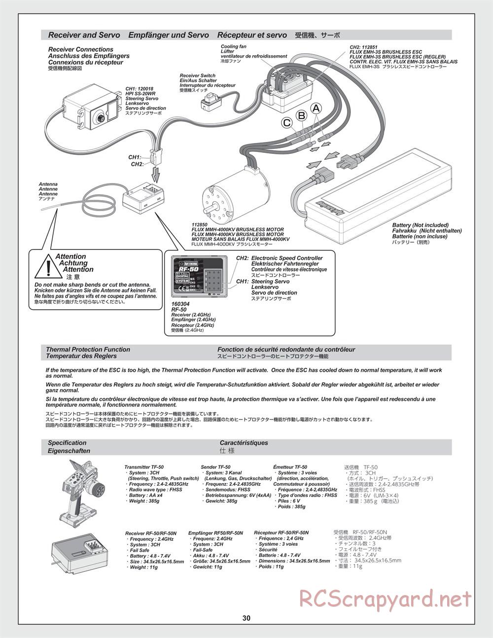 HPI - WR8 Flux Rally - Manual - Page 30