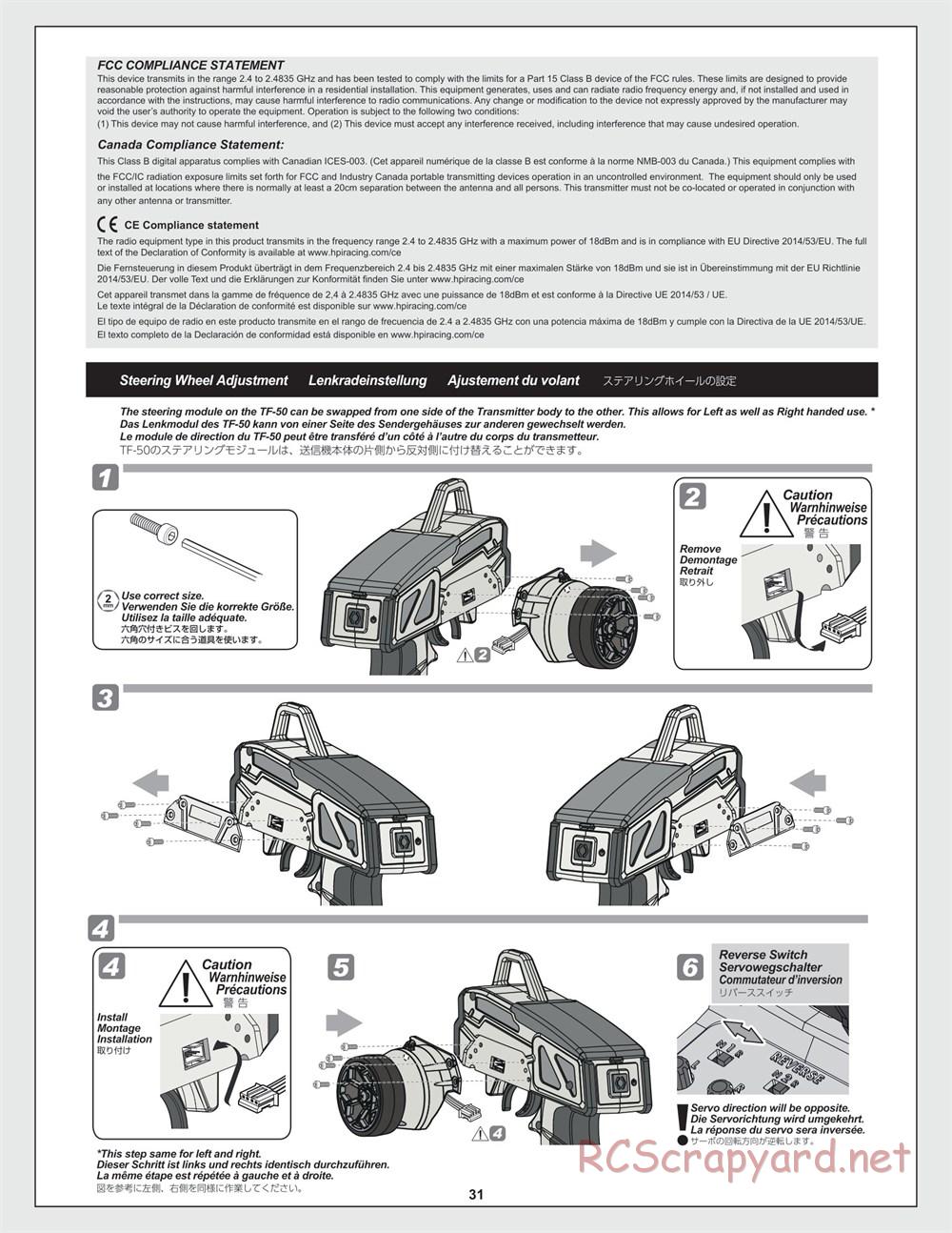 HPI - WR8 Flux Rally - Manual - Page 31