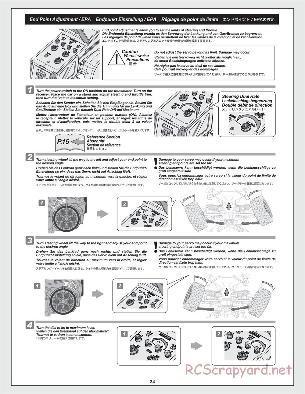 HPI - WR8 Flux Rally - Manual - Page 34