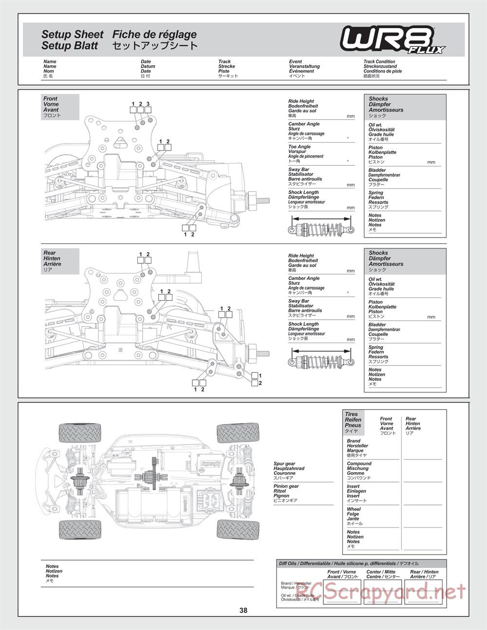 HPI - WR8 Flux Rally - Manual - Page 38