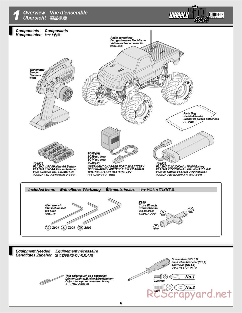 HPI - Wheely King 4x4 - Manual - Page 6