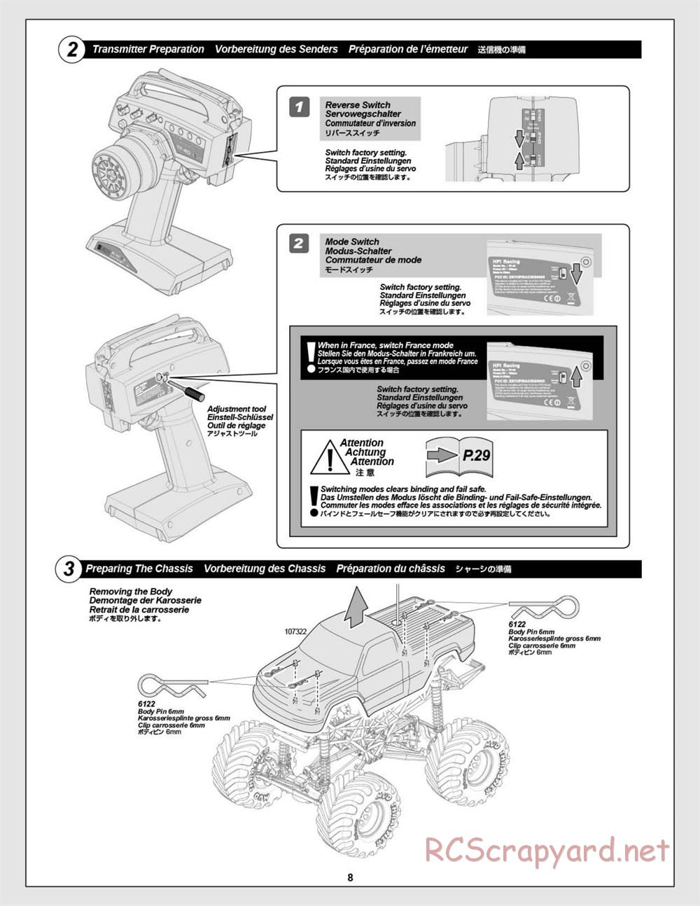 HPI - Wheely King 4x4 - Manual - Page 8