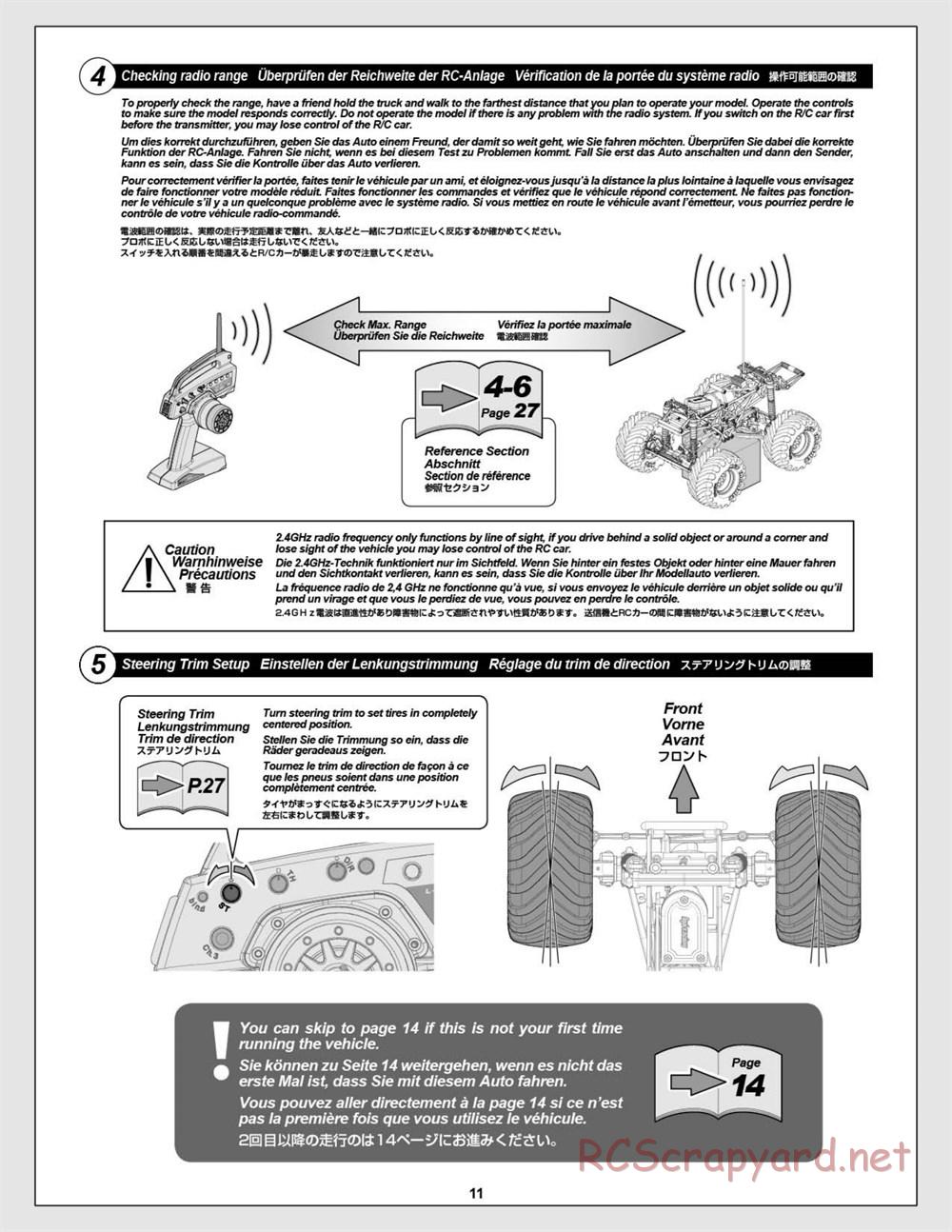 HPI - Wheely King 4x4 - Manual - Page 11