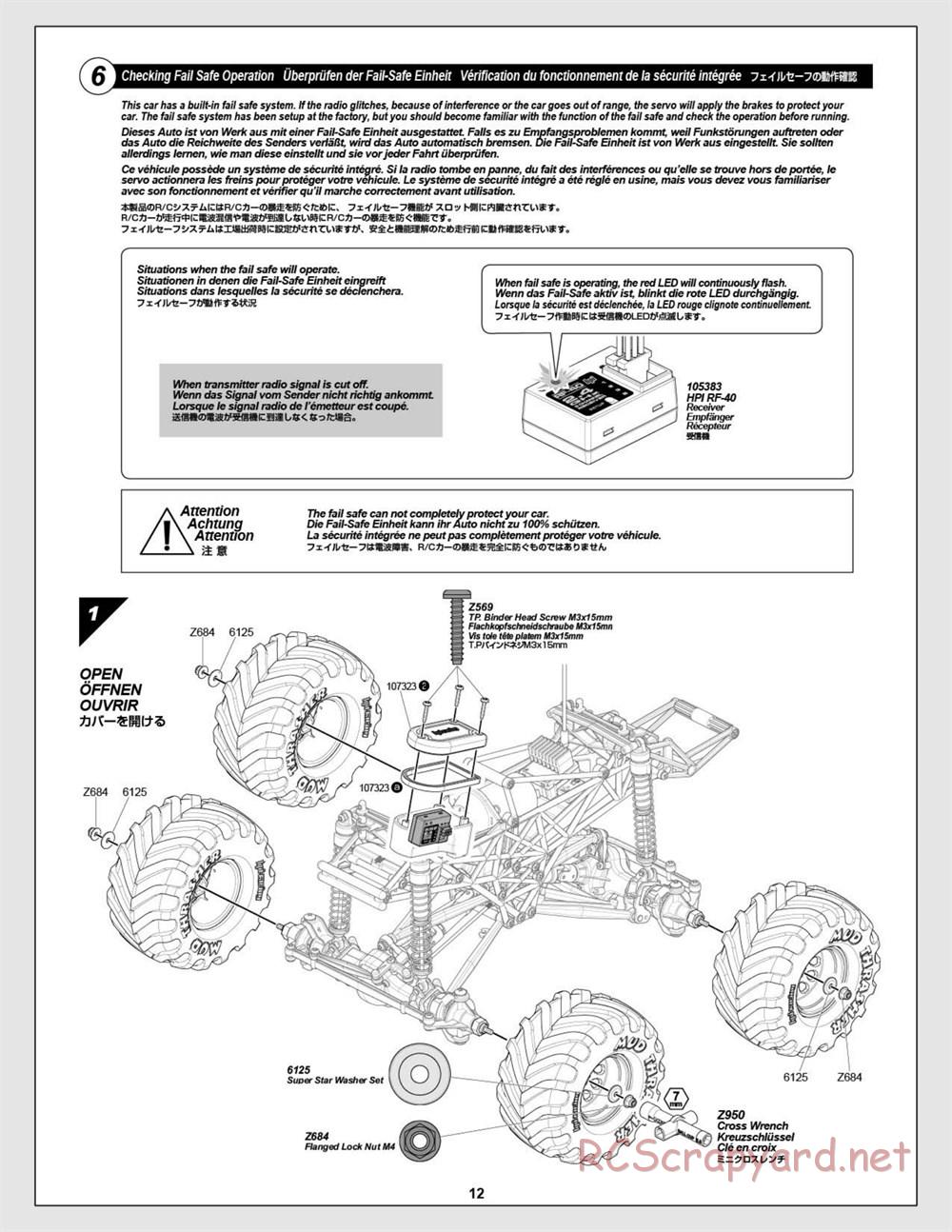 HPI - Wheely King 4x4 - Manual - Page 12