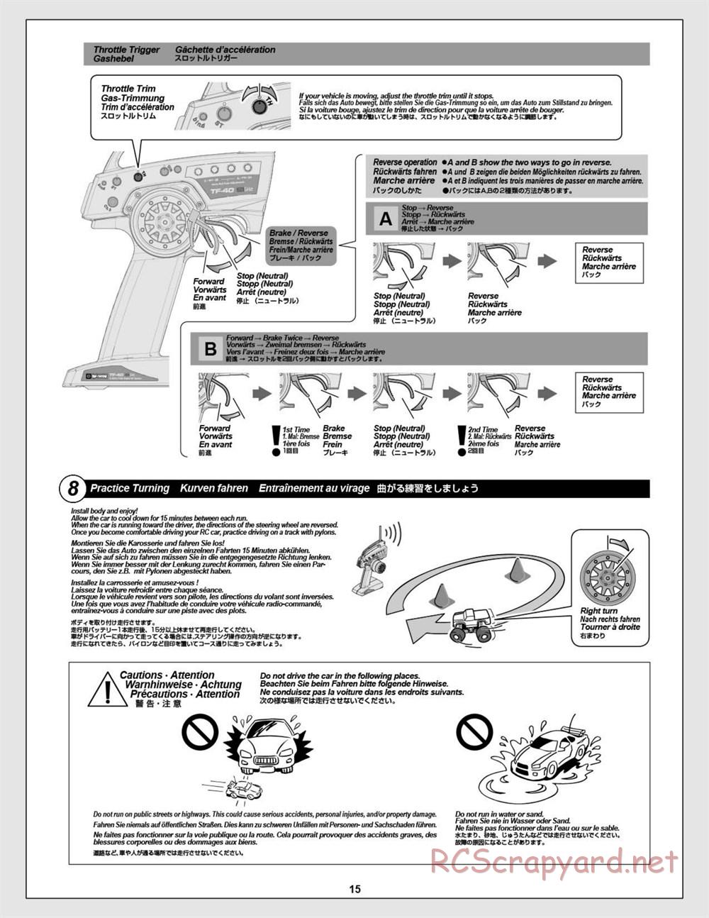 HPI - Wheely King 4x4 - Manual - Page 15