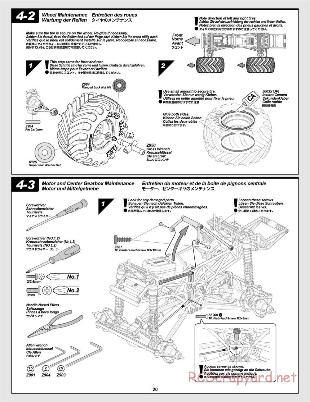 HPI - Wheely King 4x4 - Manual - Page 20