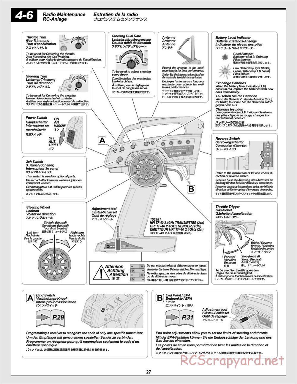 HPI - Wheely King 4x4 - Manual - Page 27