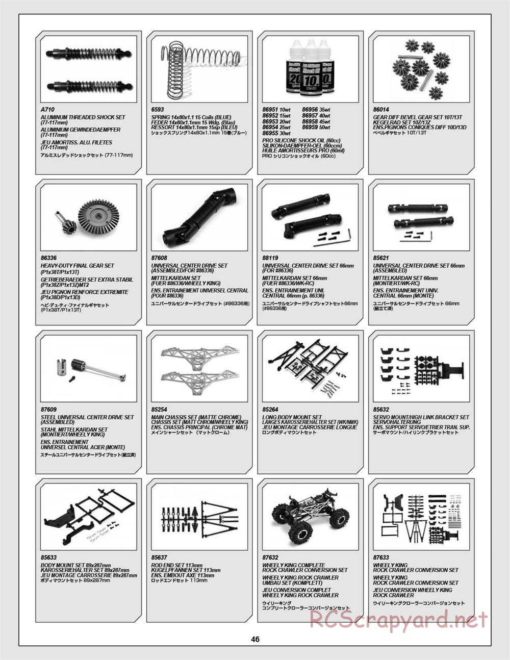 HPI - Wheely King 4x4 - Exploded View - Page 46