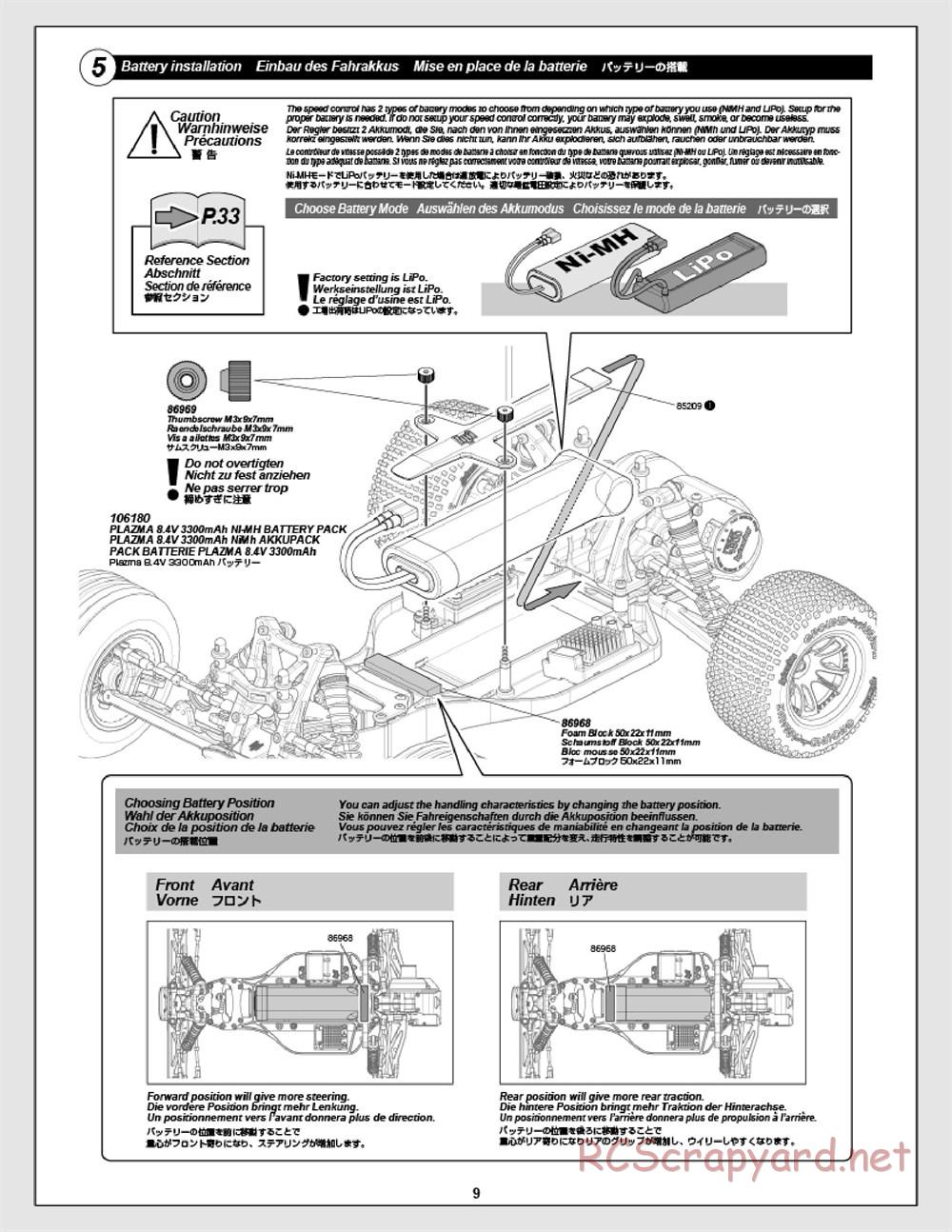 HPI - E-Firestorm 10T Flux - Manual - Page 9