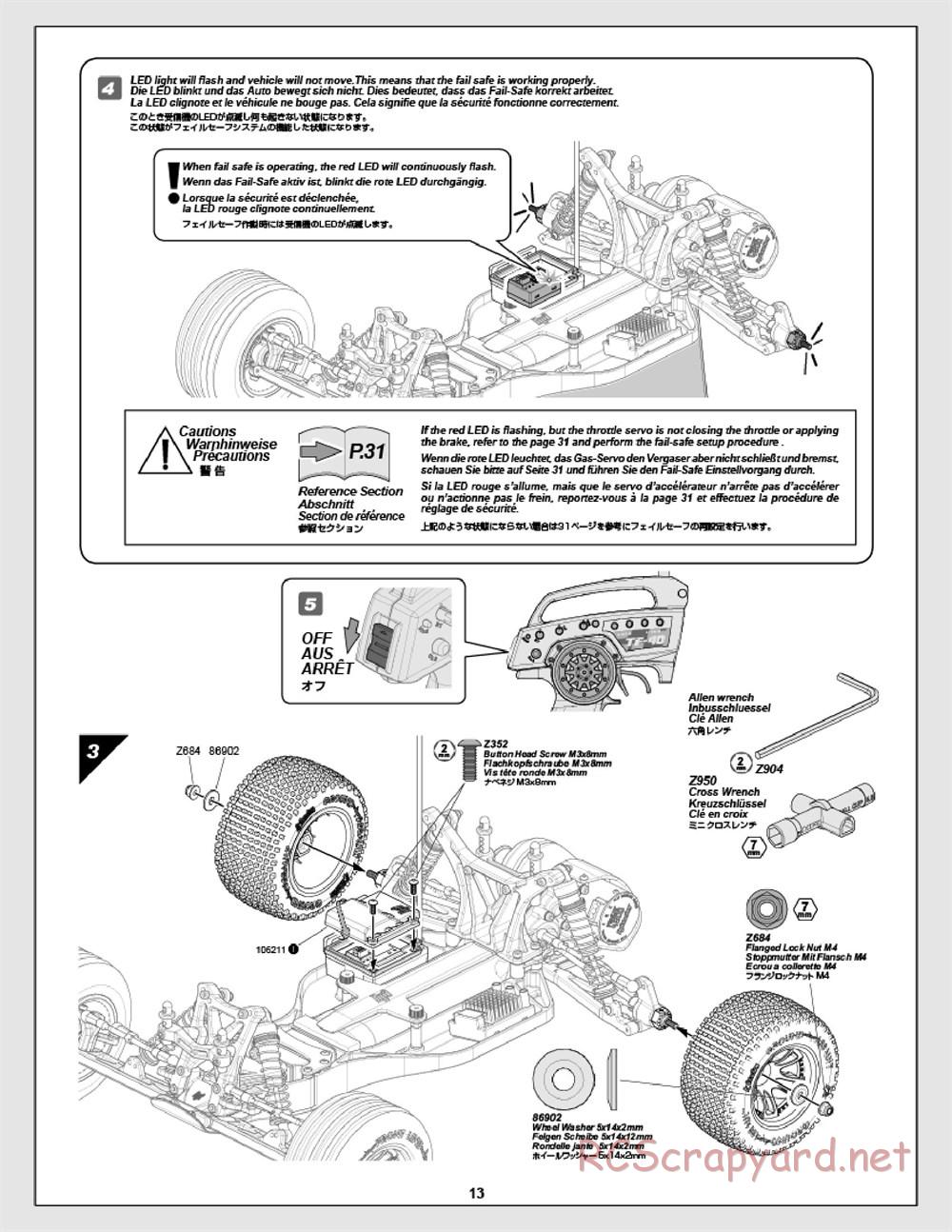 HPI - E-Firestorm 10T Flux - Manual - Page 13
