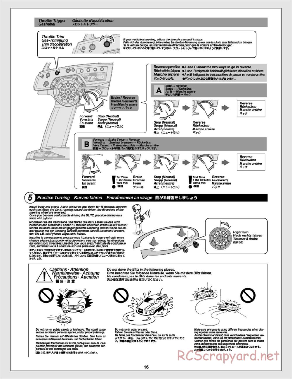 HPI - E-Firestorm 10T Flux - Manual - Page 16
