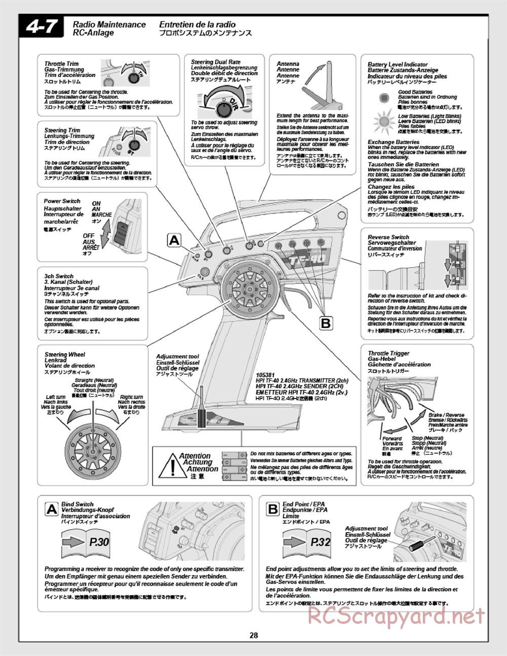 HPI - E-Firestorm 10T Flux - Manual - Page 28