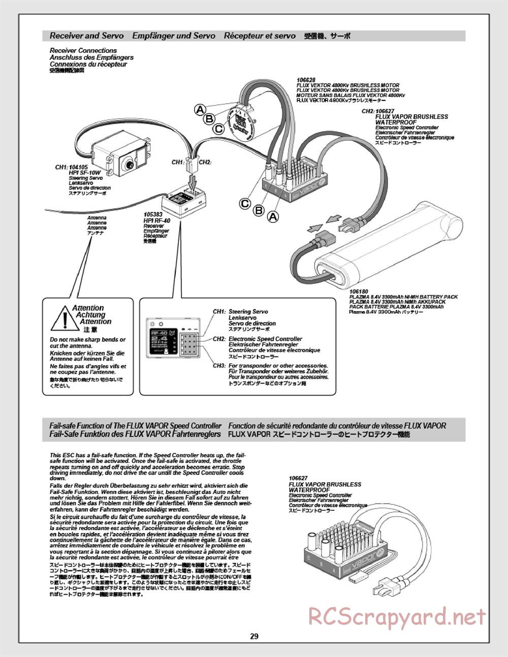 HPI - E-Firestorm 10T Flux - Manual - Page 29