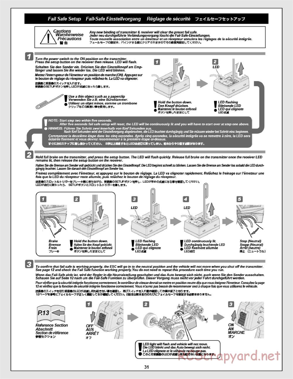 HPI - E-Firestorm 10T Flux - Manual - Page 31