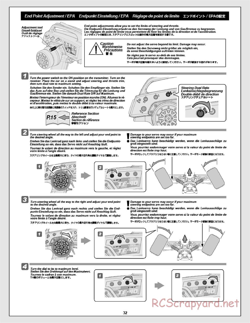 HPI - E-Firestorm 10T Flux - Manual - Page 32