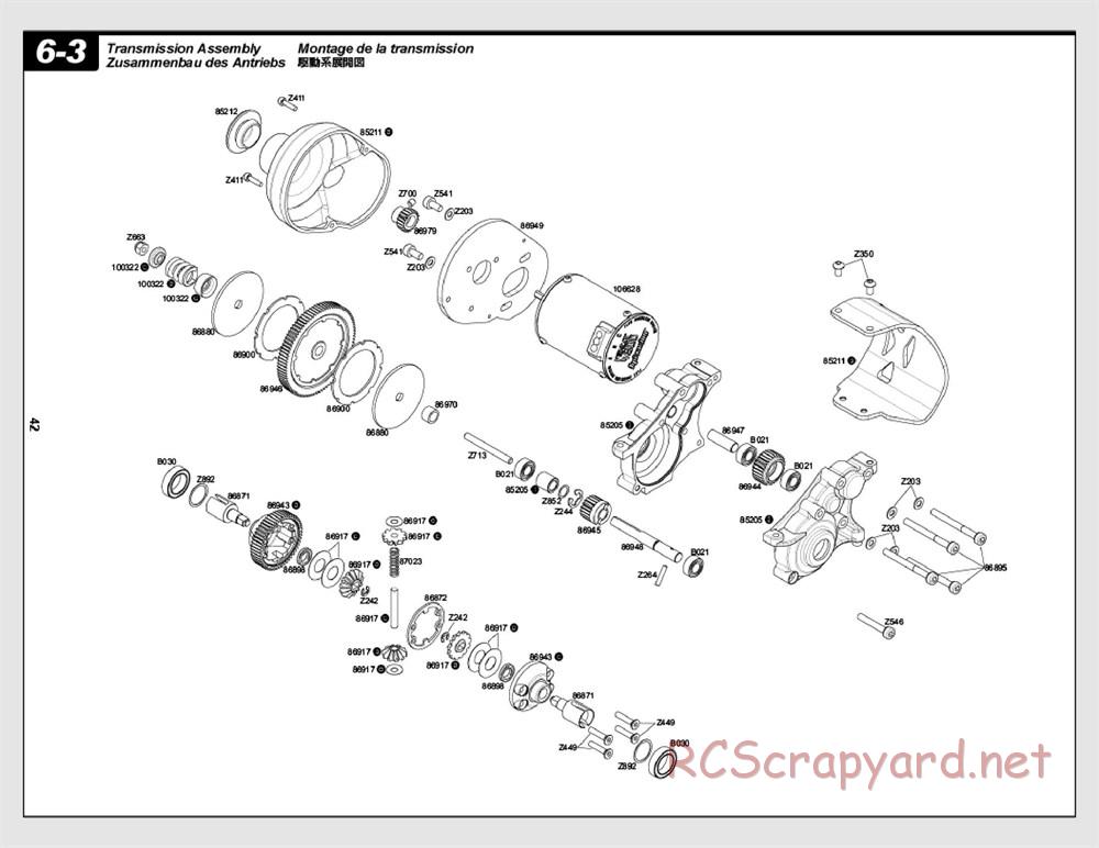 HPI - E-Firestorm 10T Flux - Exploded View - Page 42